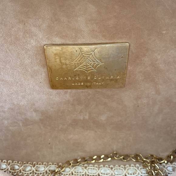 Charlotte Olympia Gold Lotus Clutch - Picture 2 of 3